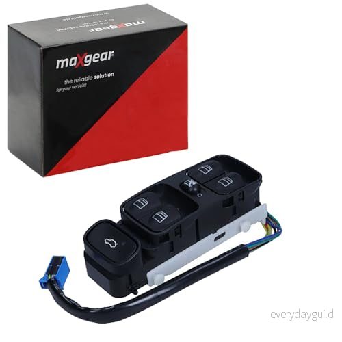 MAXGEAR 50 0550 Interrupteur, lève vitre avant gauche MERCEDES BENZ: Classe C Break, Berline 5903766355665
