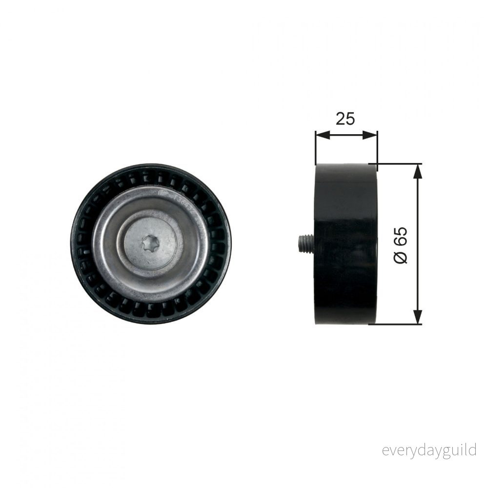 GATES T36432 Galet Enrouleur FleetRunner Micro V Stretch Fit MERCEDES BENZ: Classe S Berline, E Coupe, ML 5414465117077