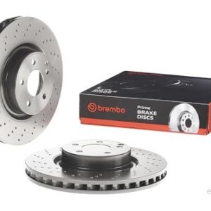BREMBO COATED DISC LINE 09.A732.11 Disque de frein 335 32 5 percé/revêtement int. revêtu à haute teneur en carbone avec vis/boulons 8020584037515