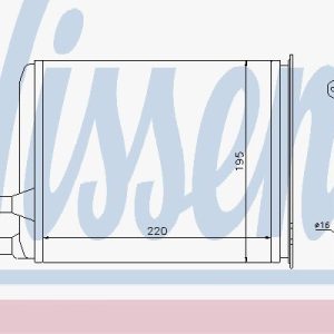 Värmeväxlare, kupévärmare Nissens 73984 5707286235137 Värmeväxlare, kupévärmare Nissens 73984 5707286235137