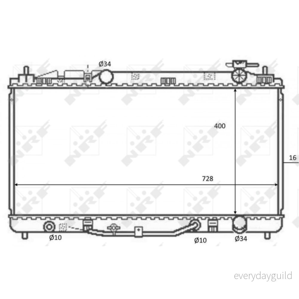 Kylare, motorkylning Nrf 59079 8718042171894