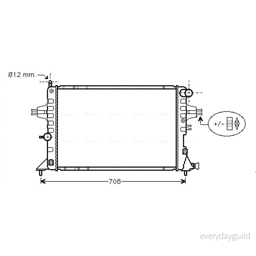 Kylare, motorkylning AVA QUALITY COOLING OLA2293 4045385100347