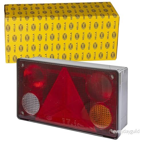 HELLA 2VP 340 400 141 Feu arrière droit multicolore pour remorques, sans ampoules 4082300104455