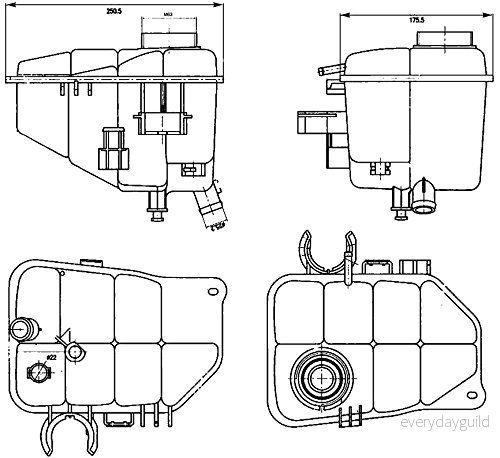 MAHLE CRT 126 000S Expansionskärl för kylvätska 4057635115957