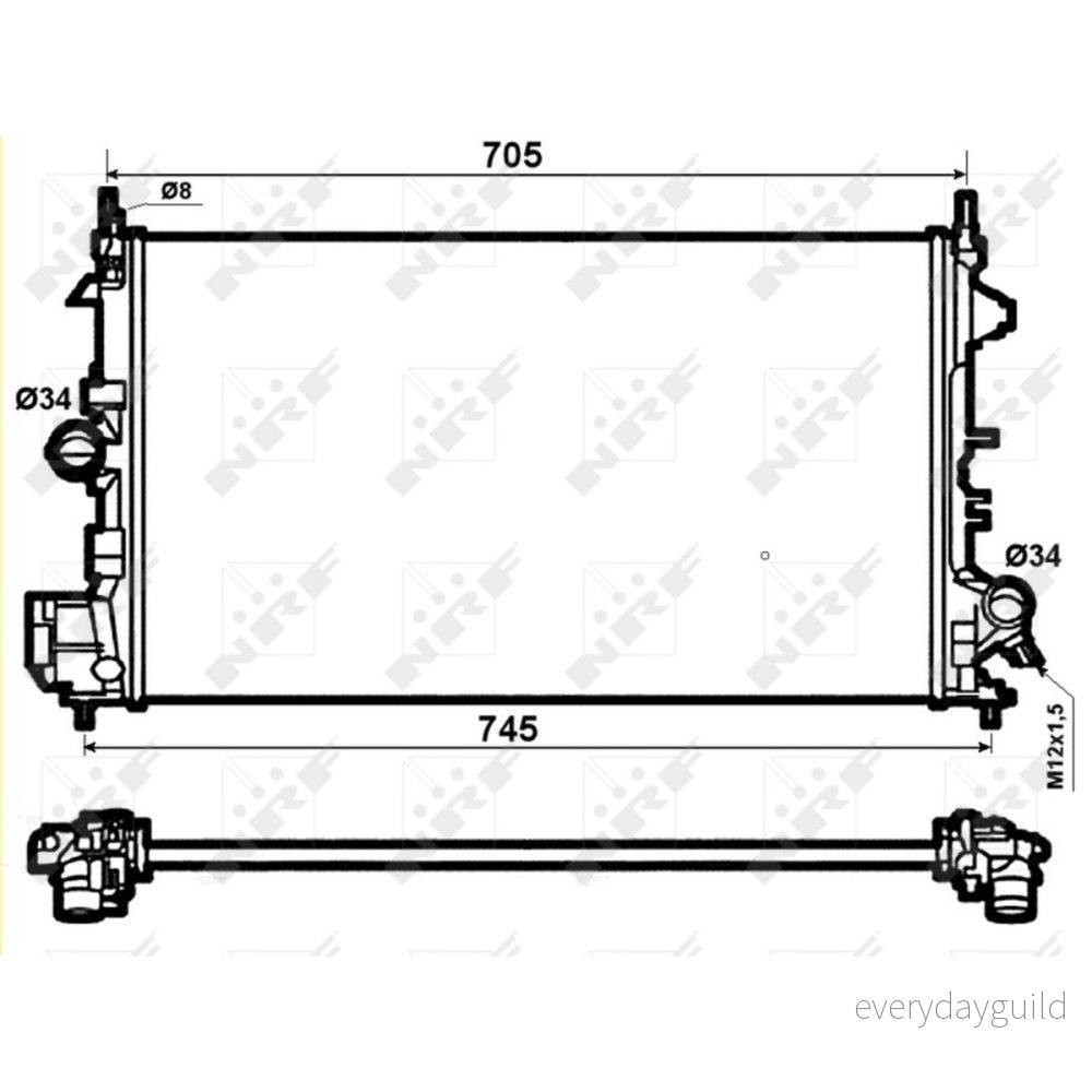 Kylare, motorkylning NRF 53074 8718042114525