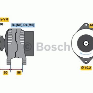 Alternator, generator BOSCH 0 986 043 680 3165143412299 Alternator, generator BOSCH 0 986 043 680 3165143412299