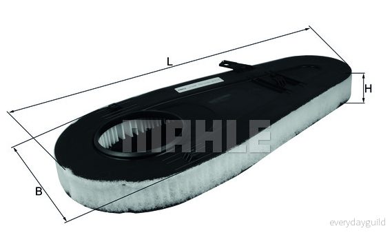 MAHLE LX 3598 Luftfilter 4009026932568