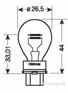Osram Original Glödlampa P27/7W 27/7W 12 V 1 pack 4052899183421