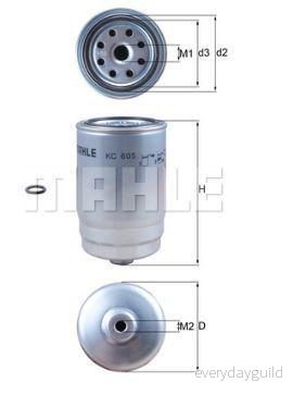 KNECHT KC 605D Bränslefilter 4057635004053
