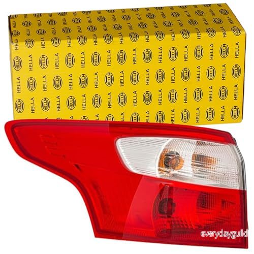 HELLA 2VA 354 995 111 Feu arrière gauche Partie extérieure P21W, PY21W, W5W 12 avec ampoules porte lampe FORD: FOCUS 3 Turnier 4082300324976