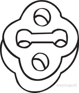 Gummilist, avgassystem BOSAL 255 507 3351642555074