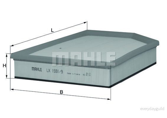 KNECHT Luftfilter LX 1591/9 4009026886632