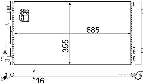 Kondensor, klimatanläggning MAHLE AC 630 000S 4057635025027