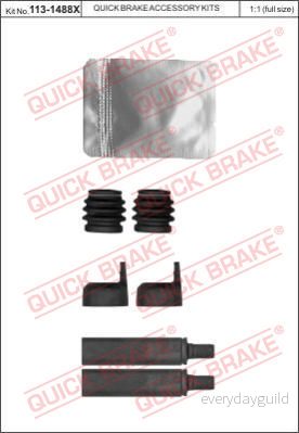 Styrlagersats, bromsok QUICK BRAKE 113 1488X 5706021148879