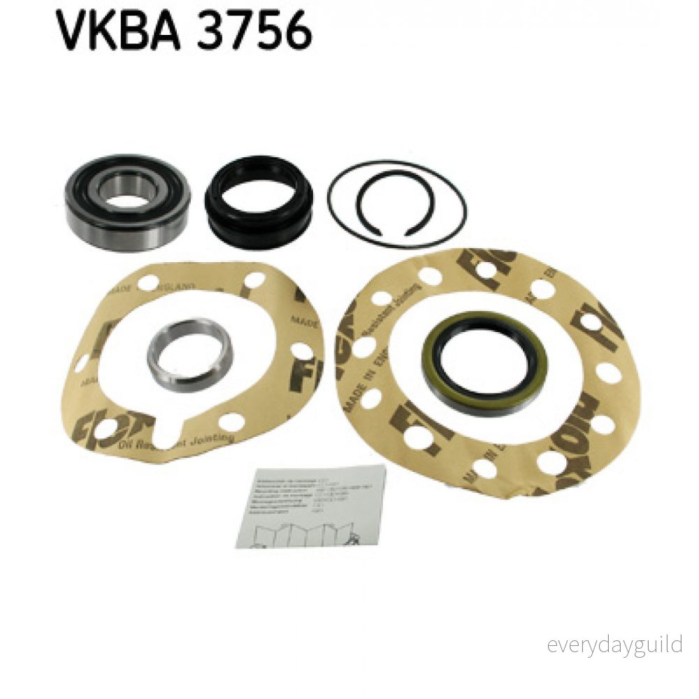 SKF VKBA 3756 Kit de roulements roue avec bague d'étanchéité 90 TOYOTA: HILUX 5 Pick up, Land Cruiser Prado 70 SUV, 4Runner 7316577733894