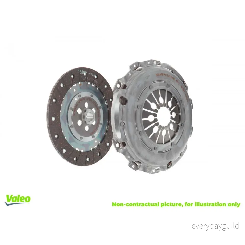 VALEO KIT2P 801436 Kit d'embrayage avec mécanisme d'embrayage, sans butée hydraulique disque 190 VOLKSWAGEN: GOLF 2 3276428014364