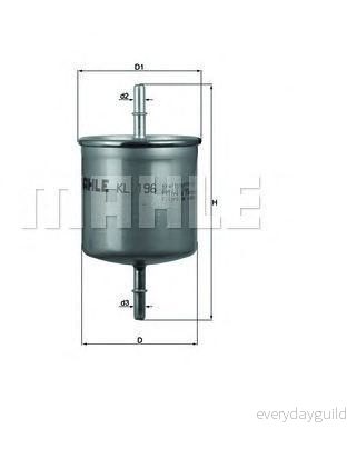 Bränslefilter KNECHT KL 196 4009026105252