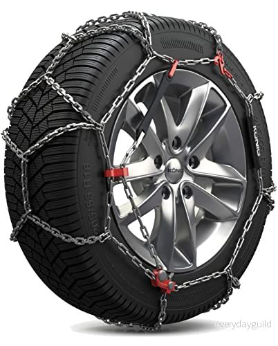 KÖNIG Thule CB 12 2004365102 Snökedjor, Silver, 4.49 kg x 2 stycken 8005438011590