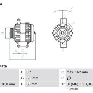 BOSCH 0 986 082 070 Alternateur 14V 130A TOYOTA: Corolla Verso, RAV4 III SUV, LEXUS: IS 2 4047025173377 BOSCH 0 986 082 070 Alternateur 14V 130A TOYOTA: Corolla Verso, RAV4 III SUV, LEXUS: IS 2 4047025173377