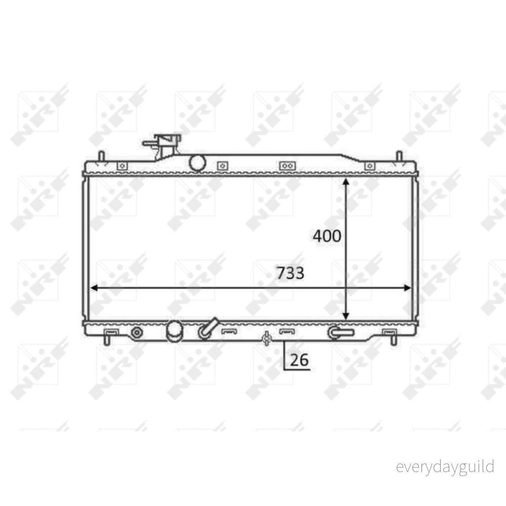 Kylare, motorkylning NRF 58456 8718042164278