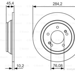 Bosch Bromsskiva 0 986 479 C39 för Kia Carens 4047025471978 Bosch Bromsskiva 0 986 479 C39 för Kia Carens 4047025471978