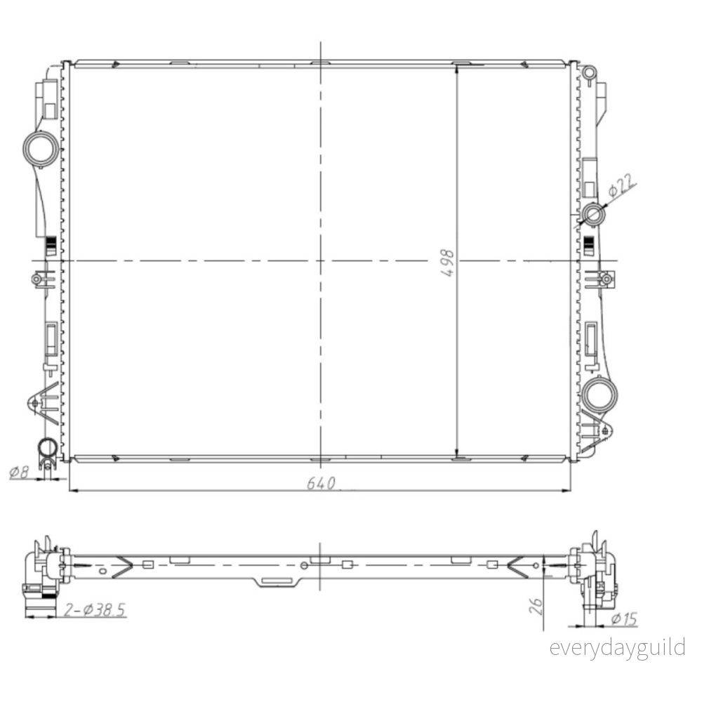 Kylare, motorkylning NRF 50041 8718042317186