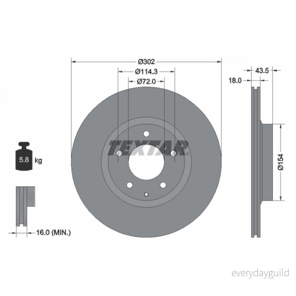 TEXTAR PRO 92174503 Disque de frein 302 18 05/06 114,3 ventilé l’intérieur revêtu sans boulon fix roue, moyeu roue MAZDA: RX 8 4019722313165 TEXTAR PRO 92174503 Disque de frein 302 18 05/06 114,3 ventilé l’intérieur revêtu sans boulon fix roue, moyeu roue MAZDA: RX 8 4019722313165