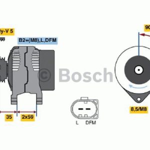 Alternator, generator BOSCH 0 986 049 101 4047024415003 Alternator, generator BOSCH 0 986 049 101 4047024415003