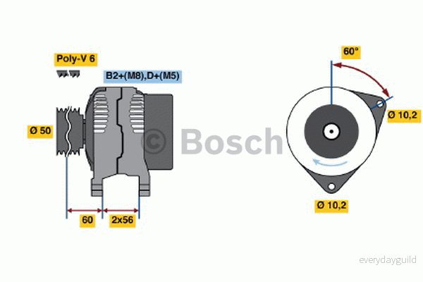 Generator Bosch 0 986 046 230 3165143619445