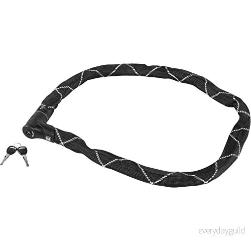 ABUS 8210/140 kedjelås med syntetfiberbeläggning – Säkerhetsnivå 10 – 140 cm – Färg Svart 4003318882883