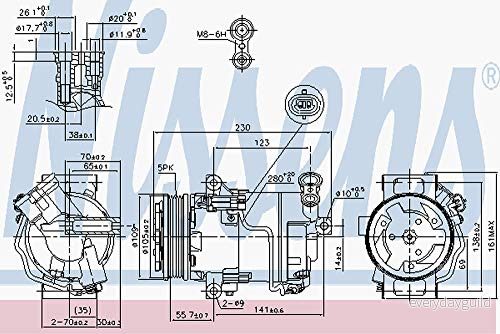 Kompressor, klimatanläggning Nissens 89216 5707286354883