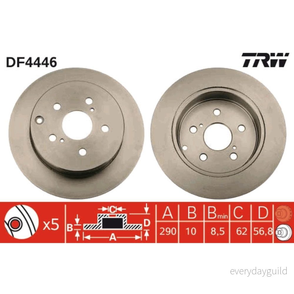 Bromsskiva TRW DF4446 3322937474257