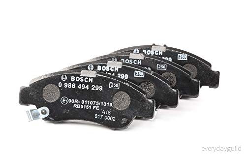 Bromsbeläggssats, skivbroms Bosch 0 986 494 299 4047024684362