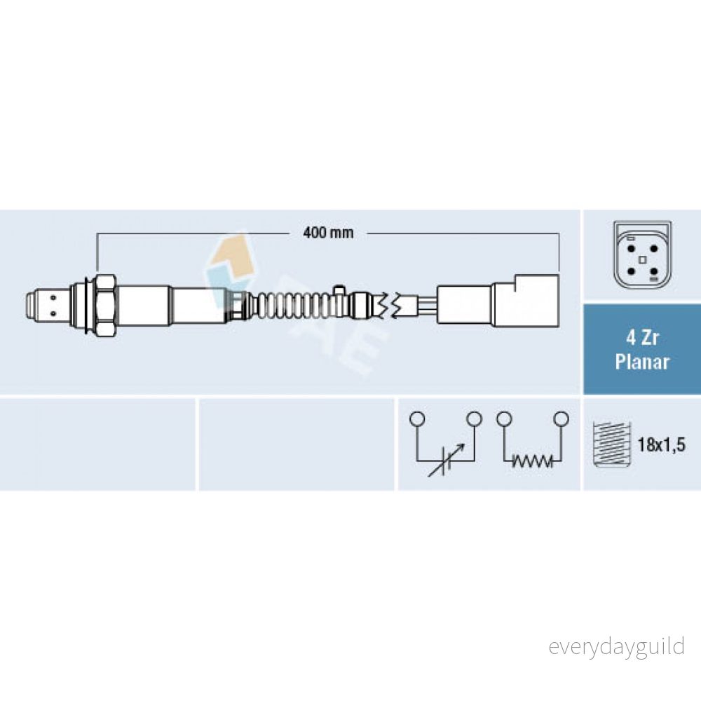 FAE 77244 Sonde lambda FORD: FIESTA 4, Puma, 3 8435050619971