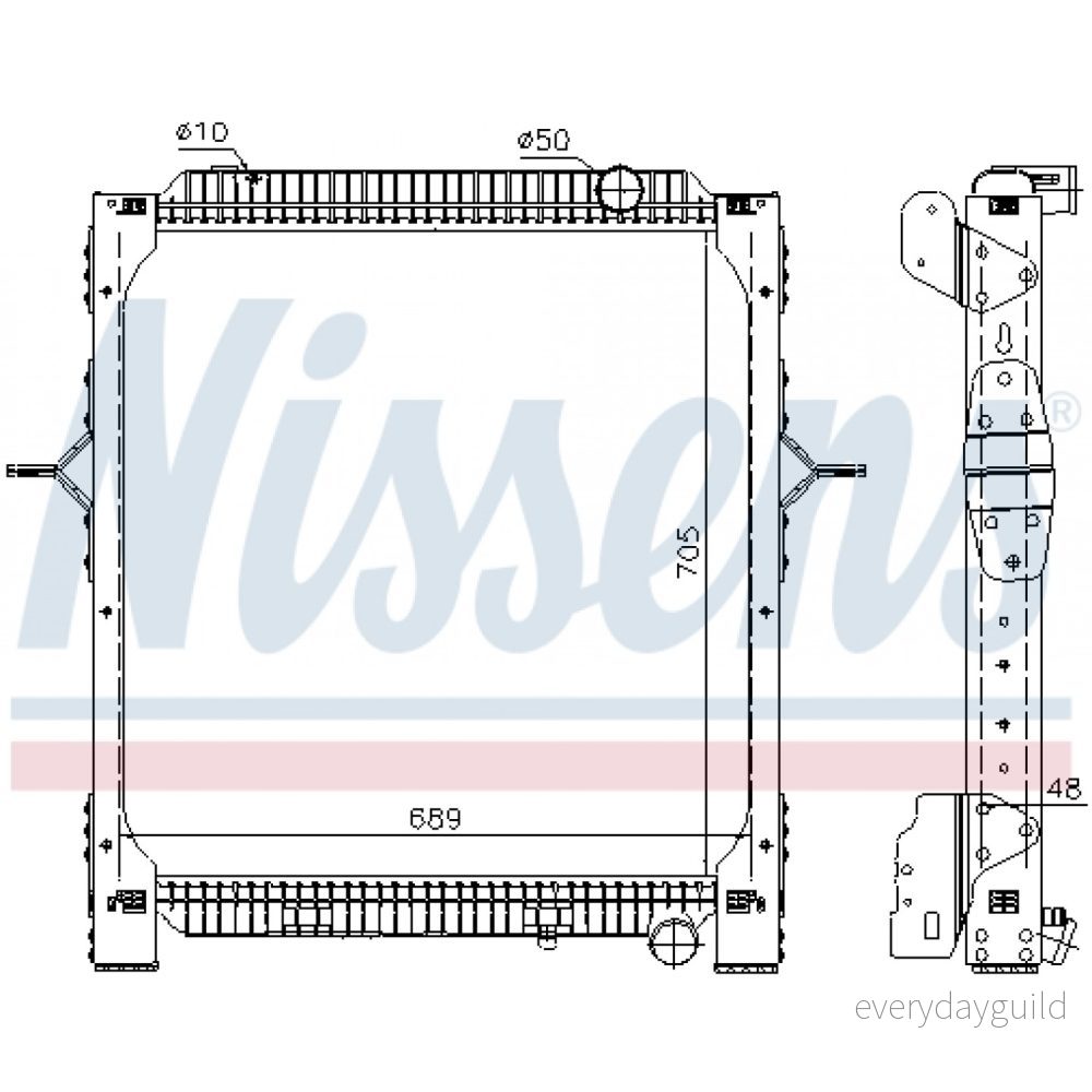 Kylare, motorkylning Nissens 65476