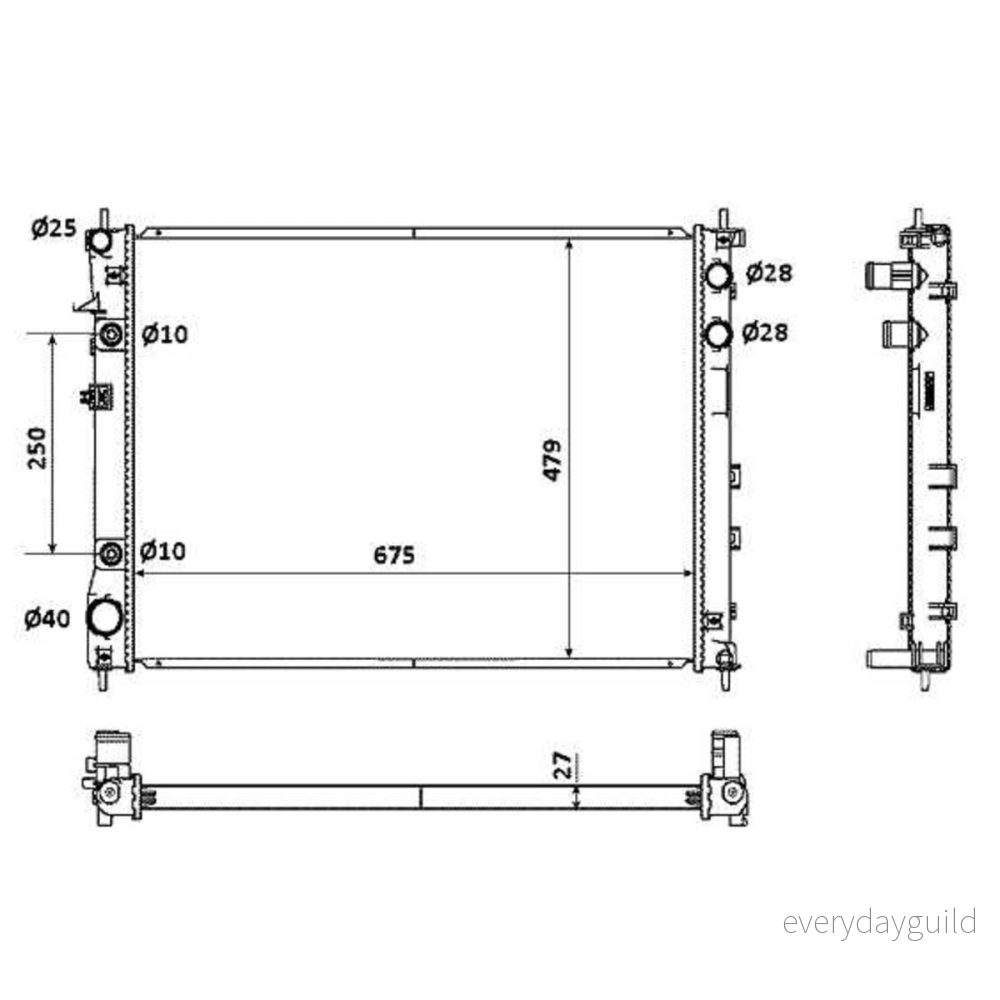 Kylare, motorkylning NRF 53887 8718042086907