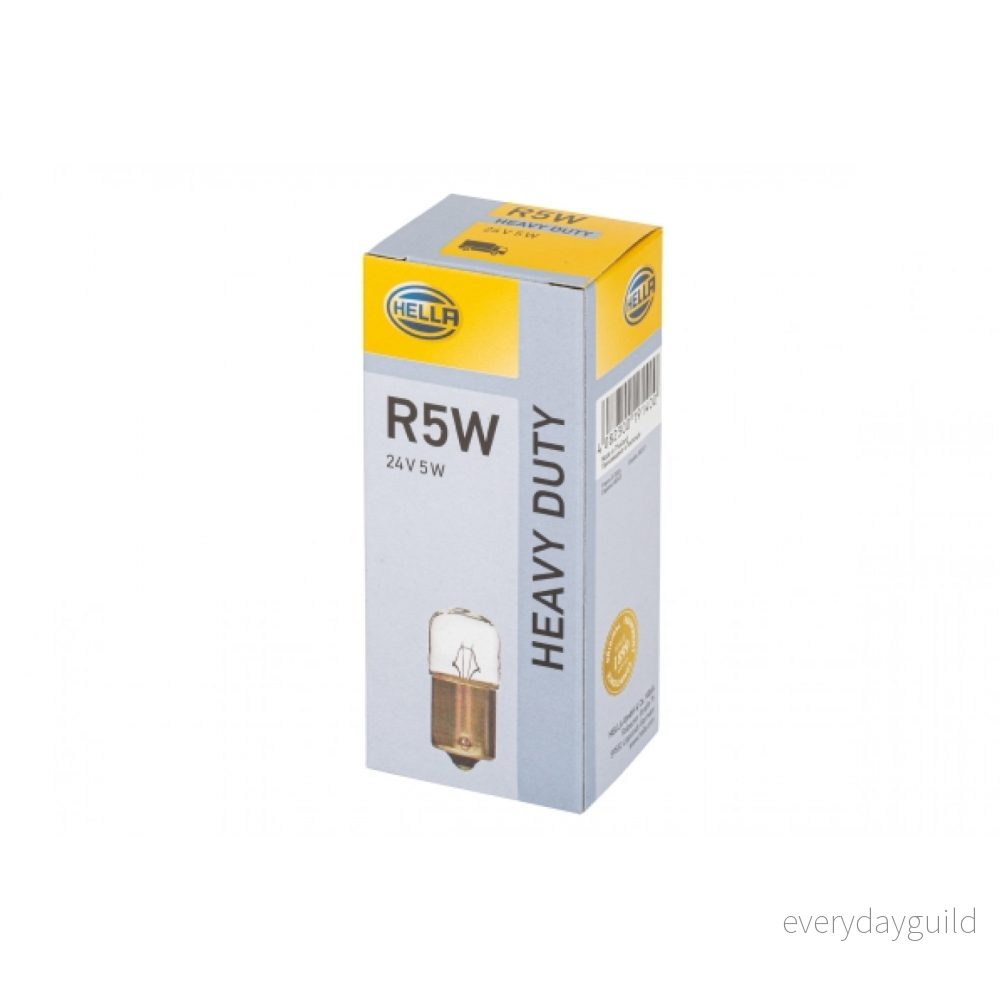 HELLA 8GA 002 071 241 Ampoule, feu éclaireur de plaque 24 5 R5W BA15s Halogène 4082300191400 HELLA 8GA 002 071 241 Ampoule, feu éclaireur de plaque 24 5 R5W BA15s Halogène 4082300191400