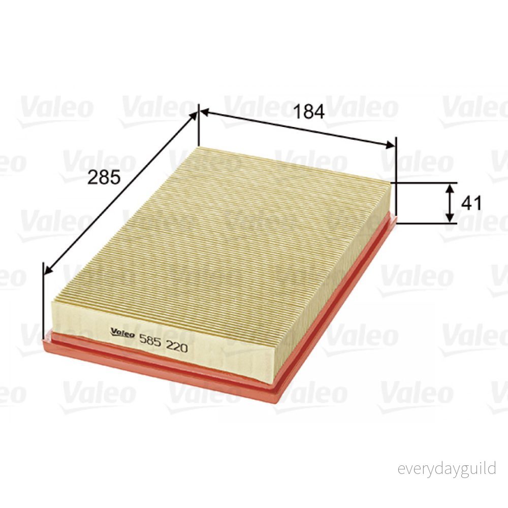 VALEO 585220 Filtre à air 41 184 285 Cartouche filtrante OPEL: Vectra B Berline, Calibra A, CC, SAAB: 900 II Cabriolet, 3/5 portes 3276425852204