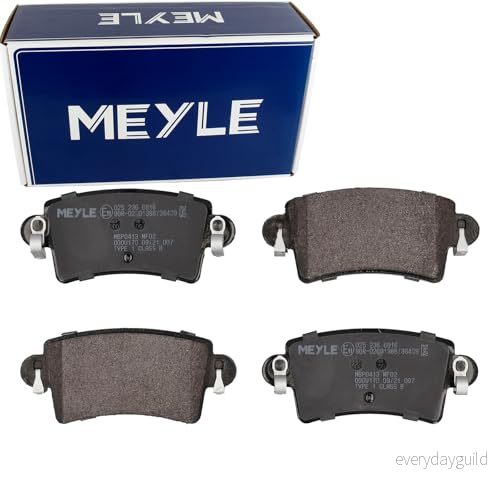 MEYLE 025 236 6916 Jeu de plaquettes frein ORIGINAL Quality Essieu arrière contact signal d'usure exclu avec tôle anti bruit 4040074463987