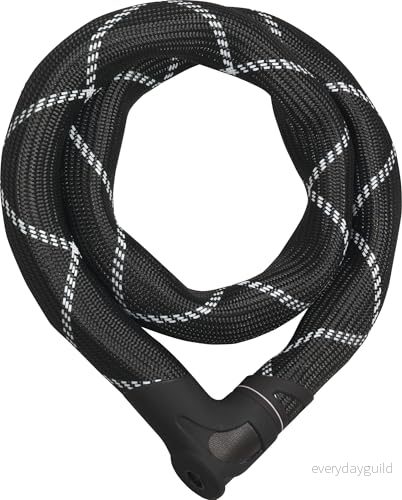 ABUS Combination 8210/110, Kedjelås, Svart, Stål, Platt Nyckel, 110 cm 4003318551536
