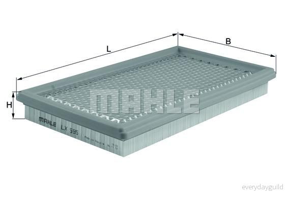 Luftfilter KNECHT LX 595 4009026039885