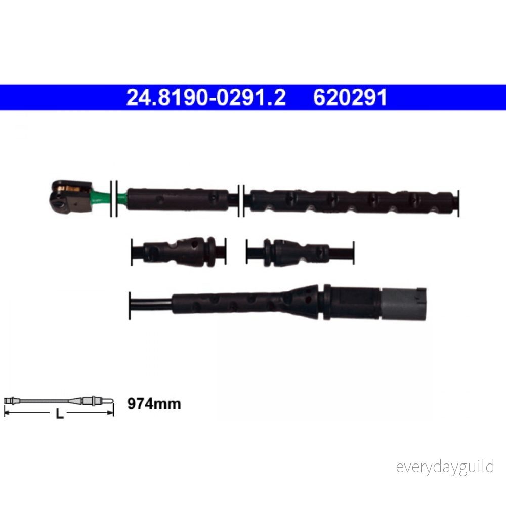 ATE 24.8190 0291.2 Usure Des Plaquettes De Frein BMW: X5, X6 4006633345415