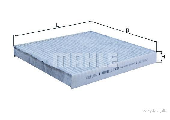 Knecht Kupéfilter LAK 430 4009026718360