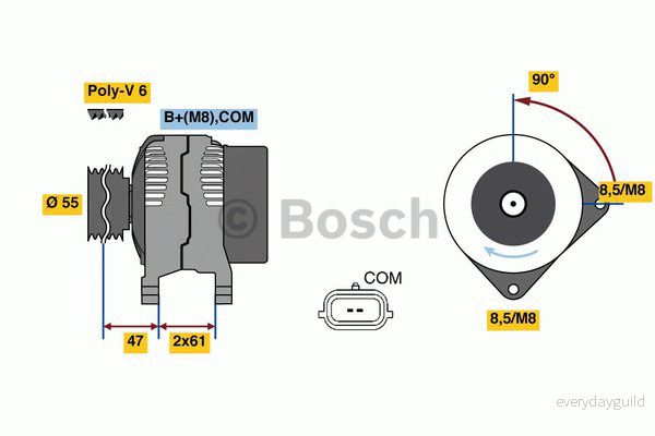 Generator Bosch 0 986 080 800 4047024837119
