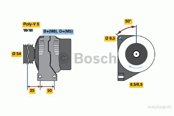 Generator BOSCH 0 986 049 081 4047024414921