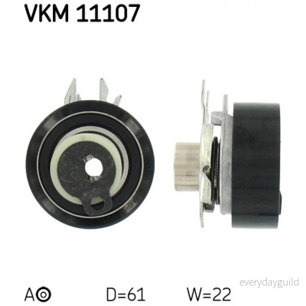 SKF VKM 11107 Poulie tendeur, courroie crantée SEAT: Ibiza 3, Córdoba I Berline, Arosa, VOLKSWAGEN: Polo III 3/5 portes, IV portes 7316572319758