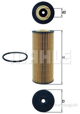 Knecht Oljefilter OX 1162D 4009026966860