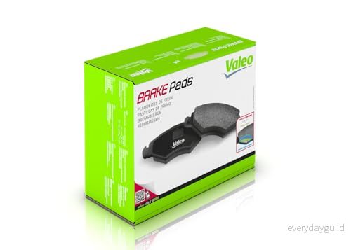 VALEO 598720 Jeu de plaquettes frein Essieu avant contact signal d'usure inclus avec kit vis fixation, tôle anti bruit 3276425987203
