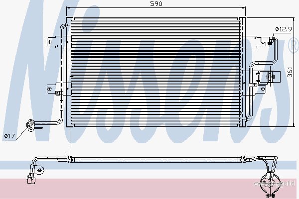 Kondensor, klimatanläggning NISSENS 94310 5707286254664