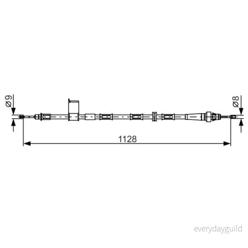 Vajer, parkeringsbroms Bosch 1 987 482 363 4047024880399